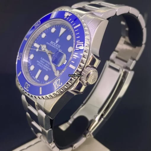 Attractive Fake Rolex Submariner Date 116619lb Caliber 3135 Automatic Movement 40mm White Gold Case Mens/unisex Watch - Image 3