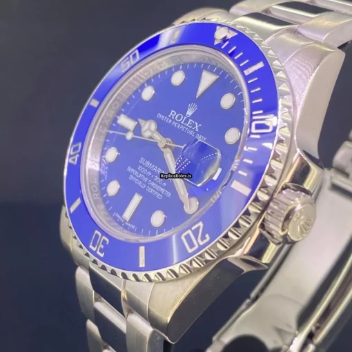 Attractive Fake Rolex Submariner Date 116619lb Caliber 3135 Automatic Movement 40mm White Gold Case Mens/unisex Watch - Image 4