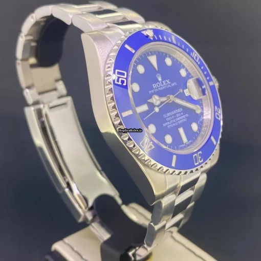 Attractive Fake Rolex Submariner Date 116619lb Caliber 3135 Automatic Movement 40mm White Gold Case Mens/unisex Watch - Image 5