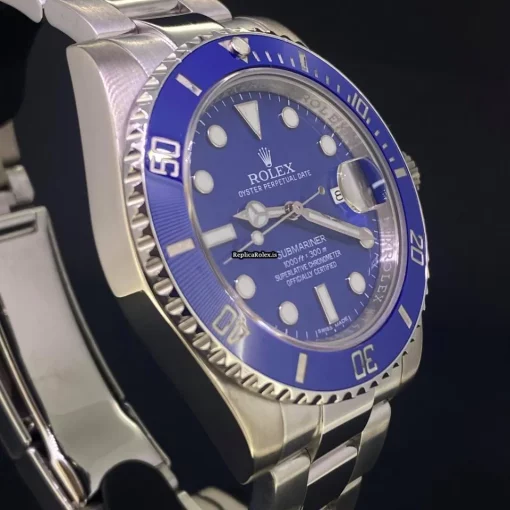 Attractive Fake Rolex Submariner Date 116619lb Caliber 3135 Automatic Movement 40mm White Gold Case Mens/unisex Watch - Image 6