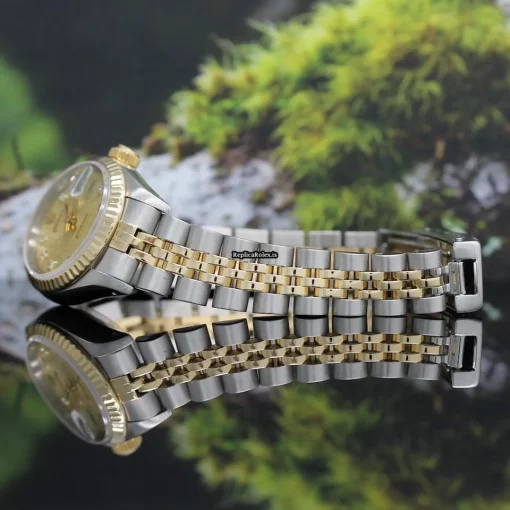 Attractive Replica Rolex Lady-datejust 69173 Caliber 2135 Automatic Movement 26mm Steel Case Womens Watch - Image 10