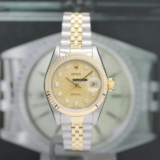Attractive Replica Rolex Lady-datejust 69173 Caliber 2135 Automatic Movement 26mm Steel Case Womens Watch - Image 3