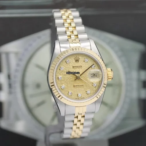 Attractive Replica Rolex Lady-datejust 69173 Caliber 2135 Automatic Movement 26mm Steel Case Womens Watch - Image 6
