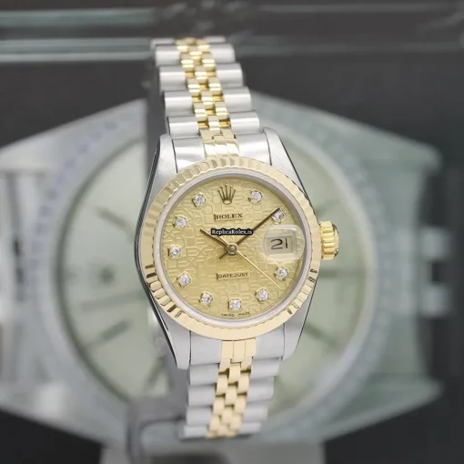 Attractive Replica Rolex Lady-datejust 69173 Caliber 2135 Automatic Movement 26mm Steel Case Womens Watch - Image 7