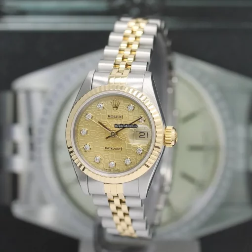 Attractive Replica Rolex Lady-datejust 69173 Caliber 2135 Automatic Movement 26mm Steel Case Womens Watch - Image 8