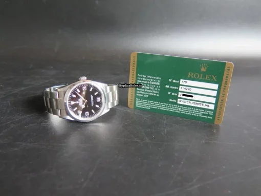 Appealing Fake Rolex Explorer 114270 Automatic Movement 36mm Steel Case Mens/unisex Watch - Image 4