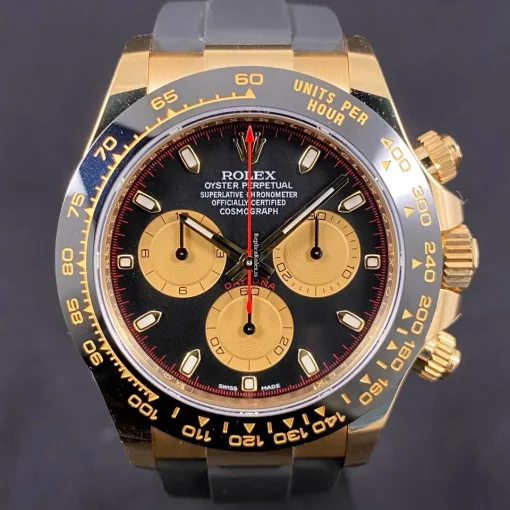 Defect Replica Rolex Daytona 116518ln-0039 Caliber 4130 Automatic Movement 40x46mm Yellow Gold Case Mens/unisex Watch