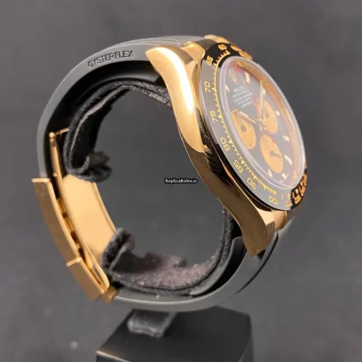 Defect Replica Rolex Daytona 116518ln-0039 Caliber 4130 Automatic Movement 40x46mm Yellow Gold Case Mens/unisex Watch - Image 10