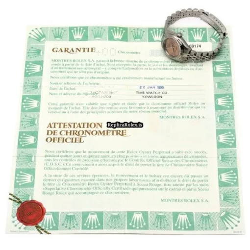 Beautiful Replica Rolex Lady-datejust 69174 Automatic Movement 26mm Steel Case Womens Watch - Image 5