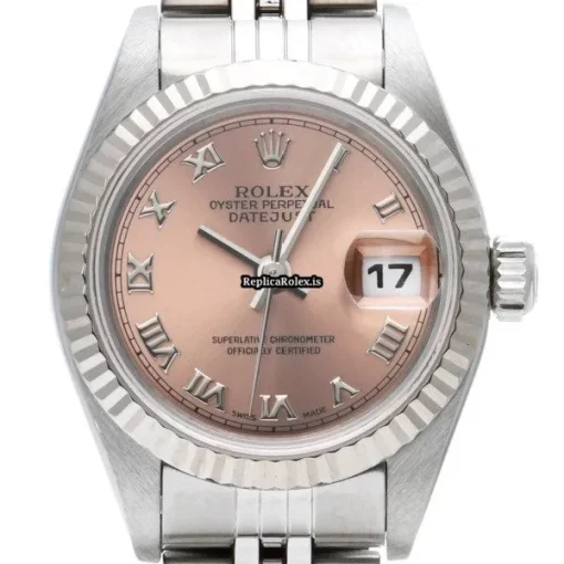 Beautiful Replica Rolex Lady-datejust 69174 Automatic Movement 26mm Steel Case Womens Watch - Image 6