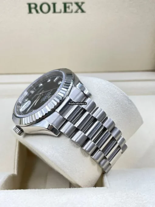 Beautiful Fake Rolex Day-date II 218239 Caliber 3156 Automatic Movement 41mm White Gold Case Mens/unisex Watch - Image 10