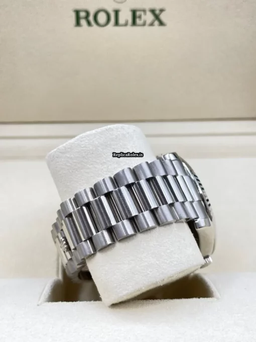 Beautiful Fake Rolex Day-date II 218239 Caliber 3156 Automatic Movement 41mm White Gold Case Mens/unisex Watch - Image 12