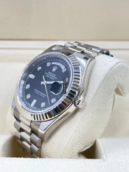 Beautiful Fake Rolex Day-date II 218239 Caliber 3156 Automatic Movement 41mm White Gold Case Mens/unisex Watch - Image 5