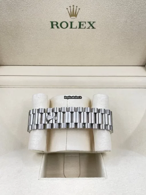 Beautiful Fake Rolex Day-date II 218239 Caliber 3156 Automatic Movement 41mm White Gold Case Mens/unisex Watch - Image 9
