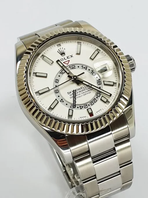 Nice Replica Rolex Sky-dweller 326934 Caliber 9001 Automatic Movement 42mm Steel Case Mens/unisex Watch