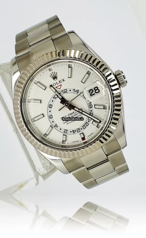 Nice Replica Rolex Sky-dweller 326934 Caliber 9001 Automatic Movement 42mm Steel Case Mens/unisex Watch - Image 3