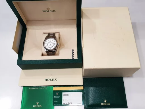 Nice Replica Rolex Sky-dweller 326934 Caliber 9001 Automatic Movement 42mm Steel Case Mens/unisex Watch - Image 4