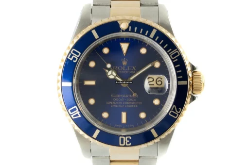 Discount Replica Rolex Submariner Date 16613 Caliber 3135 Automatic Movement 40mm Gold/steel Case Mens/unisex Watch - Image 7