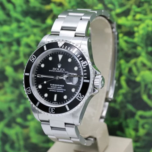 Durable Replica Rolex Submariner Date 16610 Caliber 3135 Automatic Movement 40mm Steel Case Mens/unisex Watch - Image 9