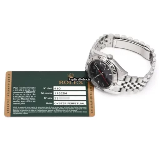 Mind-boggling Replica Rolex Datejust Turn-o-graph 116264 Caliber 3135 Automatic Movement 36mm Steel Case Watch - Image 5