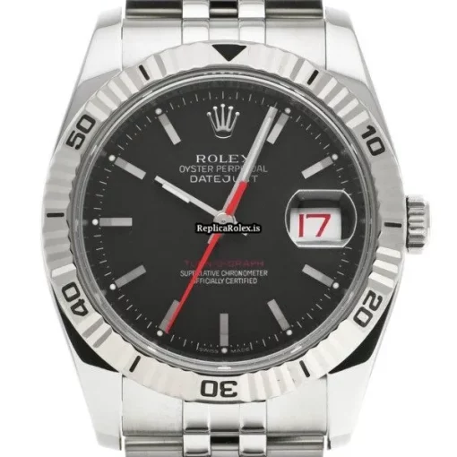 Mind-boggling Replica Rolex Datejust Turn-o-graph 116264 Caliber 3135 Automatic Movement 36mm Steel Case Watch - Image 6