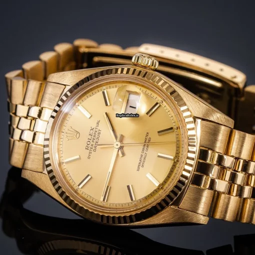 Wonderful Replica Rolex Datejust 1601 Caliber 1570 Automatic Movement 36mm Yellow Gold Case Mens/unisex Watch