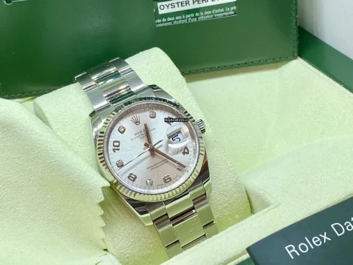 Epic Copies Rolex Oyster Perpetual Date 115234 Caliber 3135 Automatic Movement 34mm Steel Case Mens/unisex Watch