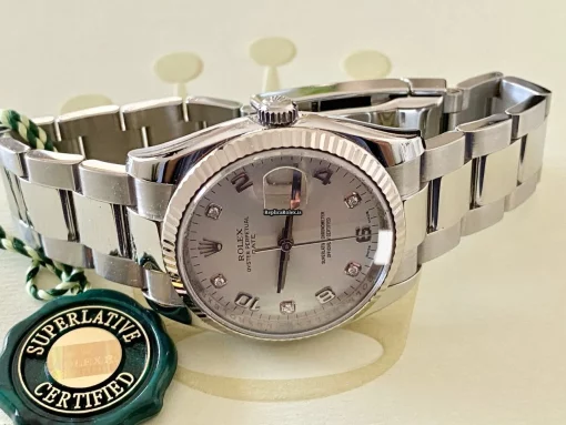 Epic Copies Rolex Oyster Perpetual Date 115234 Caliber 3135 Automatic Movement 34mm Steel Case Mens/unisex Watch - Image 5