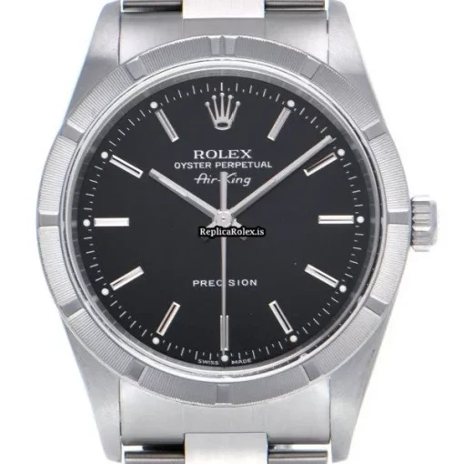 Cool Clone Rolex Air King Precision 14010m Caliber 3130 Automatic Movement 34mm Steel Case Watch - Image 6