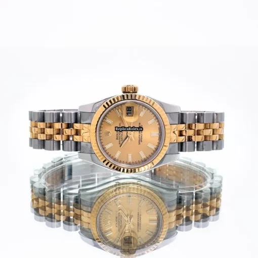 Awesome Replica Rolex Lady-datejust 179173 Automatic Movement 26mm Gold/steel Case Womens Watch