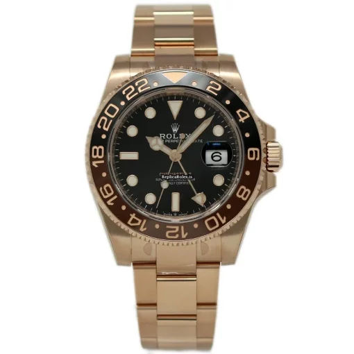 Beautiful Replica Rolex Gmt-master II 126715 Caliber 3285 Automatic Movement 40mm Rose Gold Case Mens/unisex Watch - Image 2