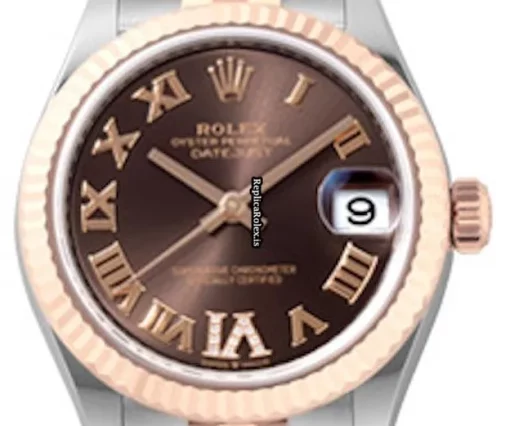 Luxury Replica Rolex Datejust 278271 Caliber 2236 Automatic Movement 31mm Gold/steel Case Womens Watch