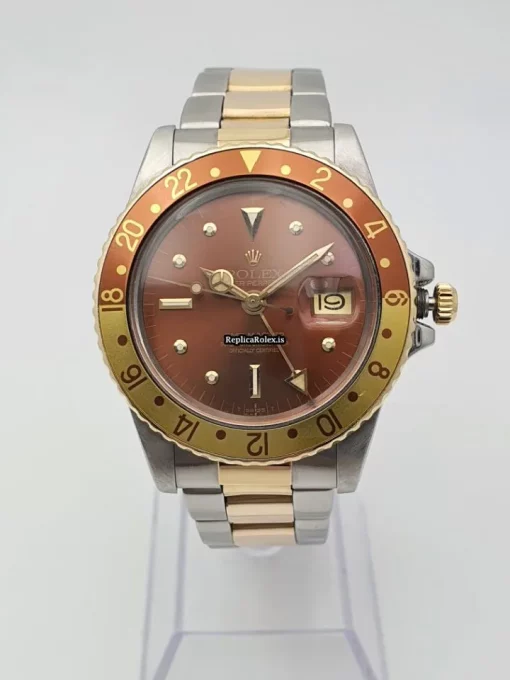Great Replica Rolex Gmt-master 1675 Caliber 1570 Automatic Movement 40mm Gold/steel Case Mens/unisex Watch