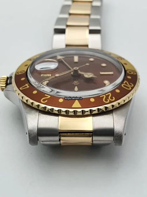 Great Replica Rolex Gmt-master 1675 Caliber 1570 Automatic Movement 40mm Gold/steel Case Mens/unisex Watch - Image 10