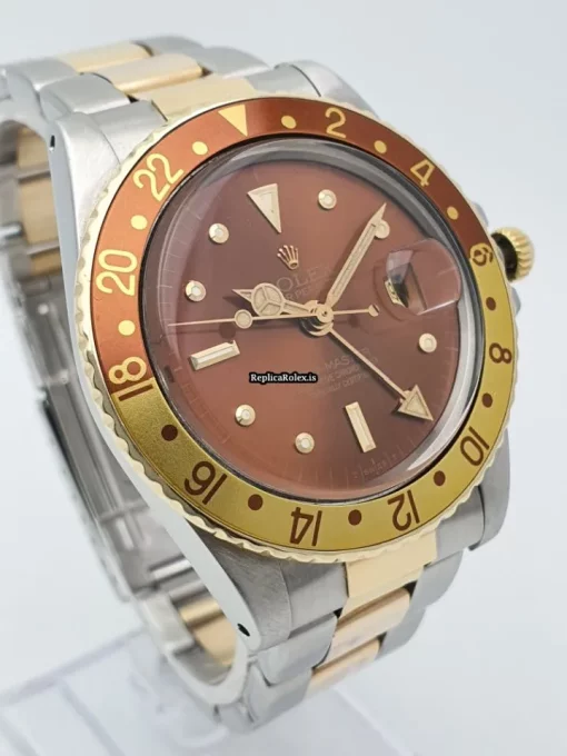 Great Replica Rolex Gmt-master 1675 Caliber 1570 Automatic Movement 40mm Gold/steel Case Mens/unisex Watch - Image 4