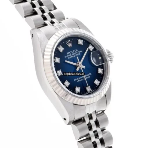 Stylish Replica Rolex Lady-datejust 69174g Automatic Movement 26mm Steel Case Womens Watch - Image 3