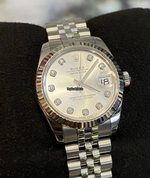 Affordable Imitation Rolex Lady-datejust 178274 Automatic Movement 31mm Steel Case Womens Watch - Image 4