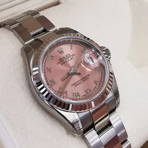 Stylish Replica Rolex Lady-datejust 179179 Caliber 2235 Automatic Movement 26mm White Gold Case Womens Watch - Image 2