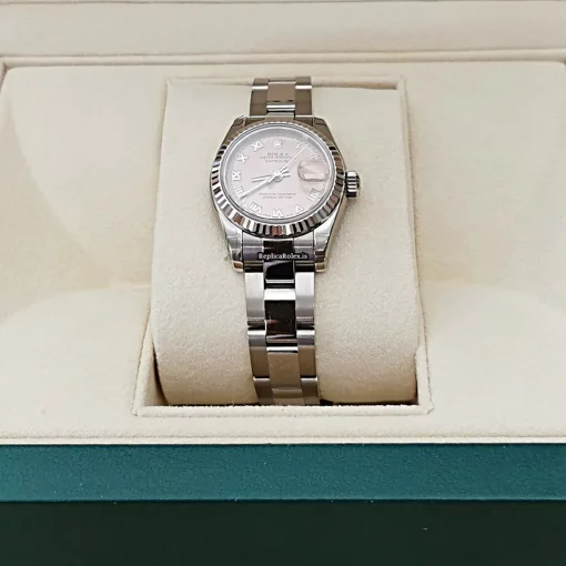 Stylish Replica Rolex Lady-datejust 179179 Caliber 2235 Automatic Movement 26mm White Gold Case Womens Watch - Image 4