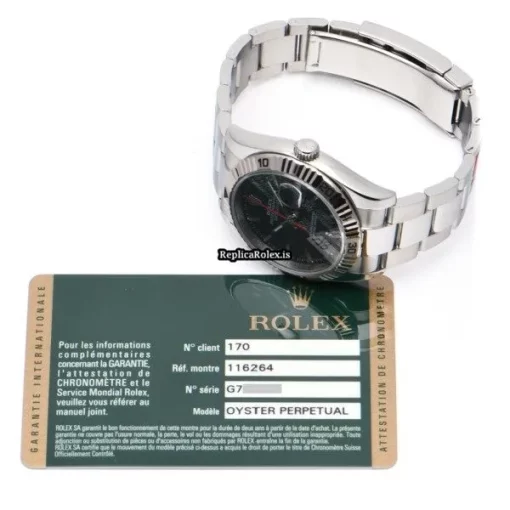 Affordable Replica Rolex Datejust Turn-o-graph 116264 Caliber 3135 Automatic Movement 36mm Steel Case Watch - Image 5