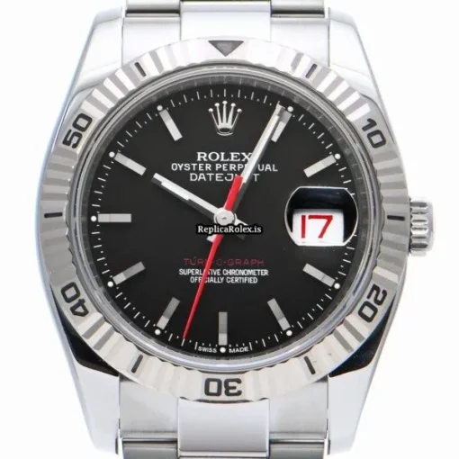 Affordable Replica Rolex Datejust Turn-o-graph 116264 Caliber 3135 Automatic Movement 36mm Steel Case Watch - Image 6