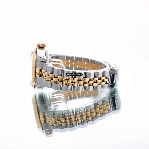 Superior Fake Rolex Lady-datejust 69173 Automatic Movement 26mm Gold/steel Case Womens Watch - Image 3