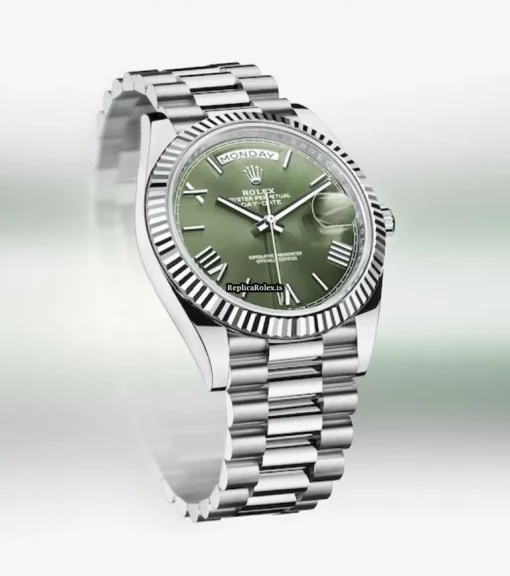 Special Replica Rolex Day-date 40 228239 Caliber 3255 Automatic Movement 40mm White Gold Case Mens/unisex Watch
