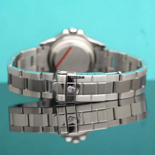 Trustworthy Copy Rolex Yacht-master 169622 Caliber 2235 Automatic Movement 29mm Steel Case Womens Watch - Image 12