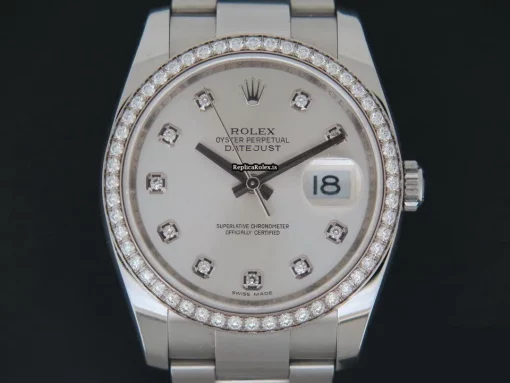 Good Fakes Rolex Datejust 116244 Automatic Movement 36mm Steel Case Mens/unisex Watch - Image 2