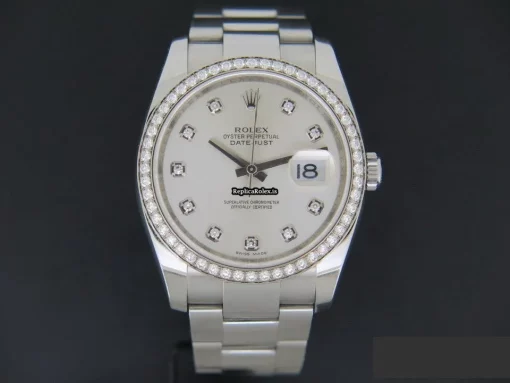 Good Fakes Rolex Datejust 116244 Automatic Movement 36mm Steel Case Mens/unisex Watch - Image 3