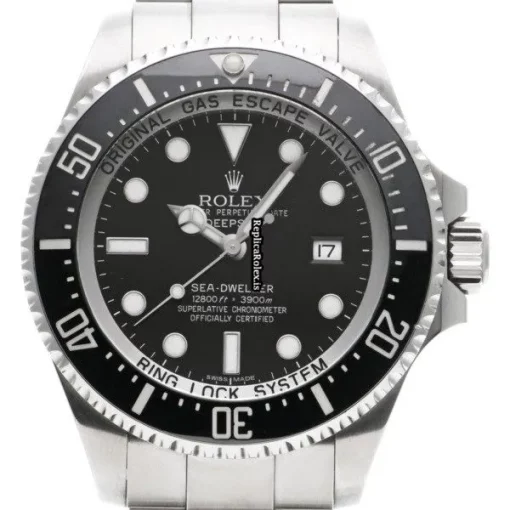 Luxury Fake Rolex Sea-dweller Deepsea 116660 Caliber 3135 Automatic Movement 44mm Steel Case Watch - Image 6