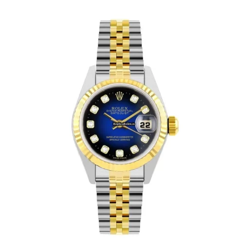 Appealing Fake Rolex Lady-datejust 69173 Automatic Movement 26mm Gold/steel Case Womens Watch