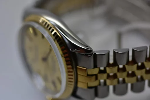 Offering Replica Rolex Datejust 1601 Automatic Movement 36mm Gold/steel Case Mens/unisex Watch - Image 5