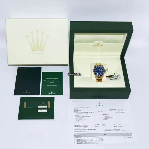 Mind-boggling Replica Rolex Submariner Date 116618lb Caliber 3135 Automatic Movement 40mm Yellow Gold Case Mens/unisex Watch - Image 5